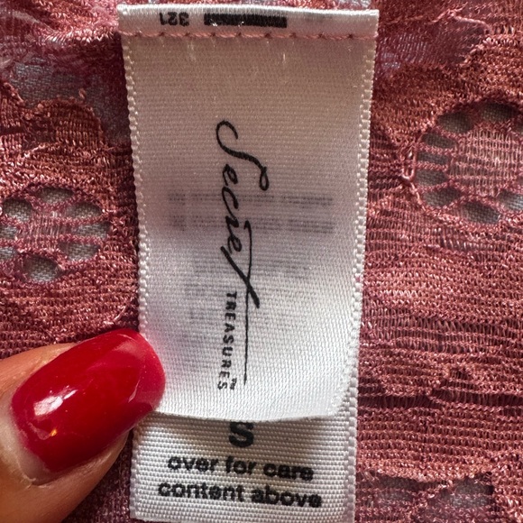 Secret Treasures Pink Lace Cami Top | Size Small - Picture 4 of 4